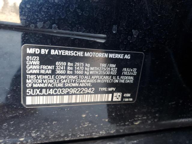 2023 BMW X5 M50I 5UXJU4C03P9R22942