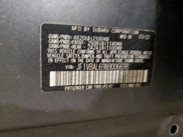 2022 SUBARU WRX LIMITE JF1VBAL69N9006698