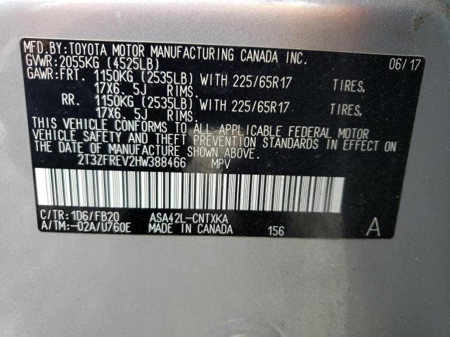 2017 TOYOTA RAV4 LE 2T3ZFREV2HW388466