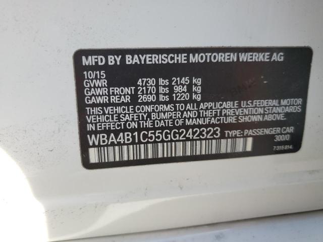 2016 BMW 435 I GRAN WBA4B1C55GG242323