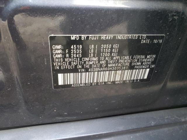 2017 SUBARU LEGACY SPO 4S3BNAR60H3035381