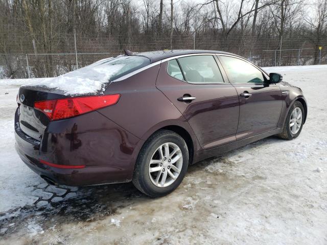 KIA OPTIMA LX 2013 maroon sedan 4d gas 5XXGM4A77DG130657 photo #4