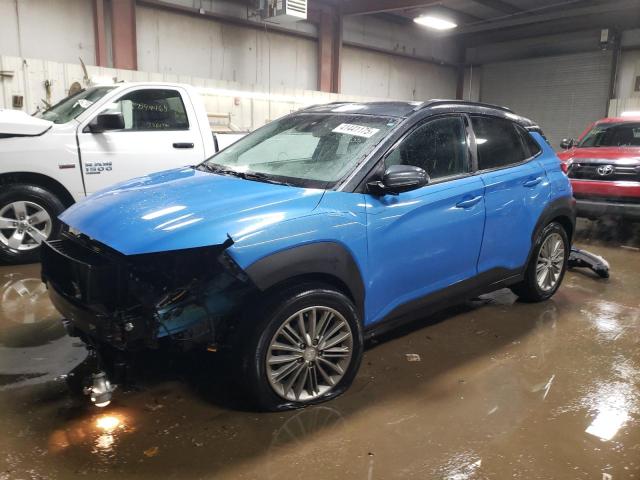 HYUNDAI KONA SEL 2021 blue  gas KM8K22AA6MU618505 photo #1