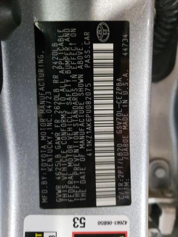 2023 TOYOTA CAMRY TRD - 4T1KZ1AK6PU082075