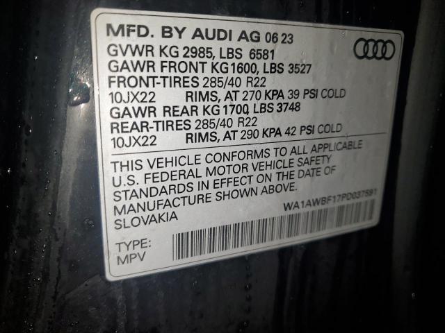 2023 AUDI SQ8 PREMIU WA1AWBF17PD037591