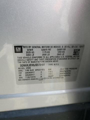 2018 CHEVROLET EQUINOX LT - 3GNAXJEV8JS573191