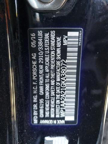 2016 PORSCHE CAYENNE WP1AA2A21GKA38072
