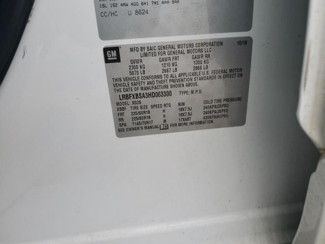 2017 BUICK ENVISION E - LRBFXBSA3HD063300
