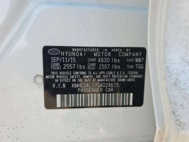 2016 HYUNDAI SONATA HYB - KMHE24L17GA024615