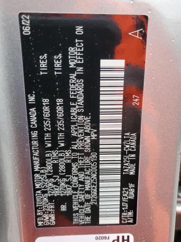2022 LEXUS NX 350 2T2GGCEZ5NC005190