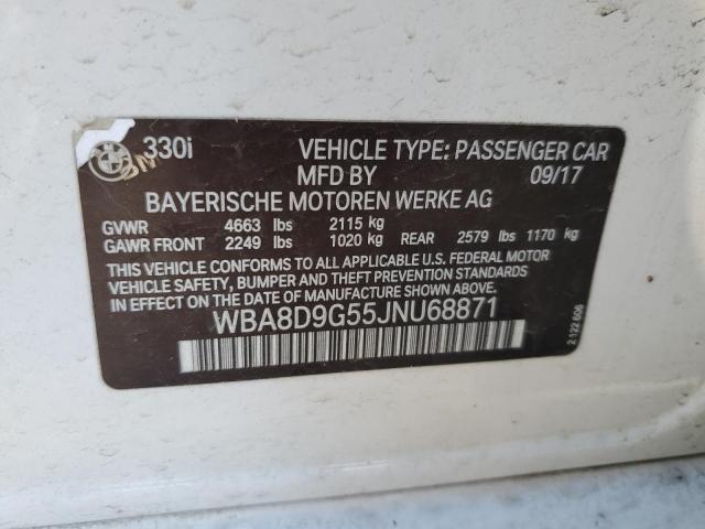 2018 BMW 330 XI - WBA8D9G55JNU68871