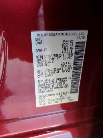 2021 NISSAN TITAN XD S - 1N6AA1FBXMN513634