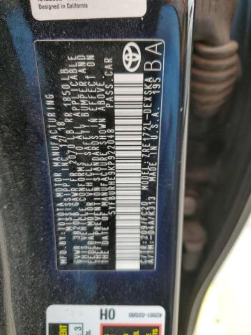 2019 TOYOTA COROLLA L - 5YFBURHE9KP922048