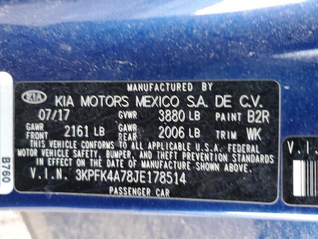 2018 KIA FORTE LX - 3KPFK4A78JE178514
