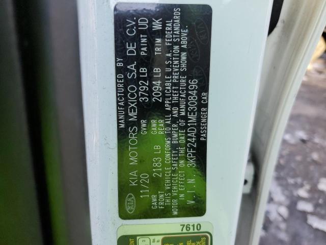 2021 KIA FORTE FE - 3KPF24AD1ME308496