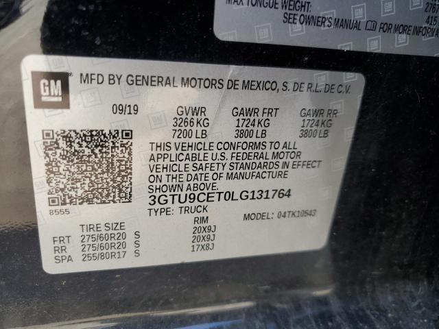 2020 GMC SIERRA K15 3GTU9CET0LG131764