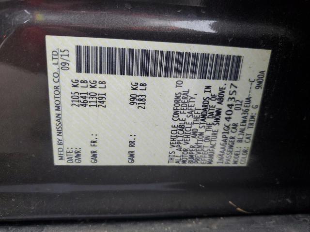 2016 NISSAN MAXIMA 3.5 - 1N4AA6AP1GC404357
