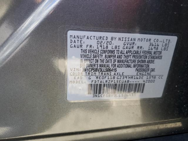 2020 NISSAN KICKS S - 3N1CP5BV3LL506415