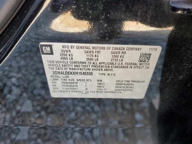 2017 CHEVROLET EQUINOX PR - 2GNALDEKXH1545336