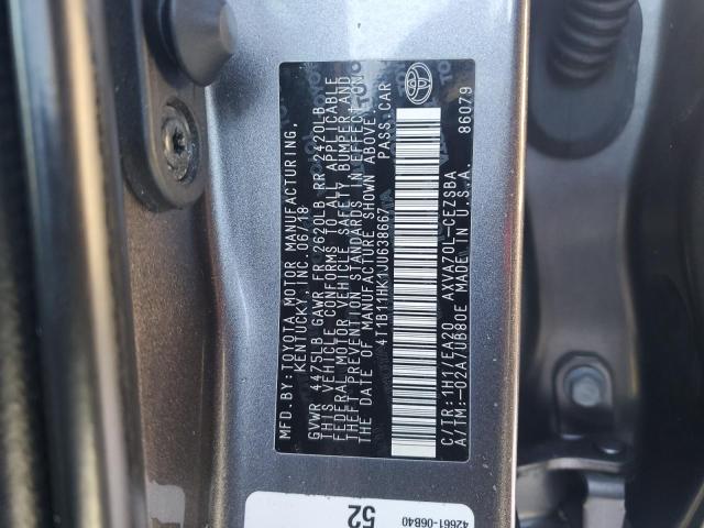 2018 TOYOTA CAMRY L - 4T1B11HK1JU638667