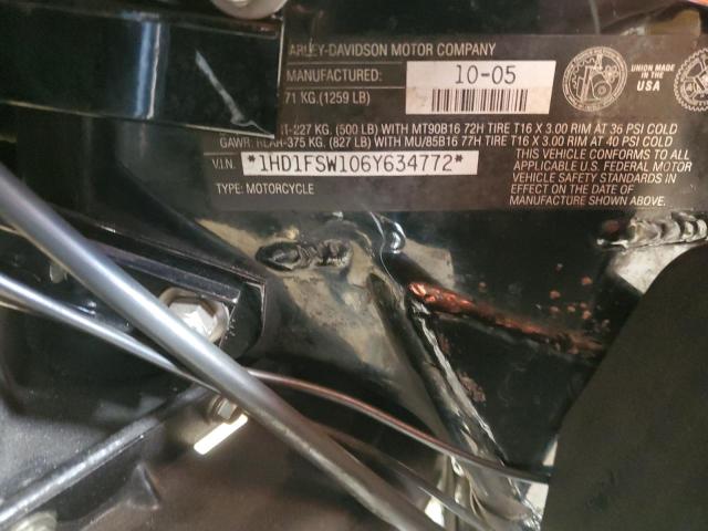 2006 HARLEY-DAVIDSON FLTRI 1HD1FSW106Y634772
