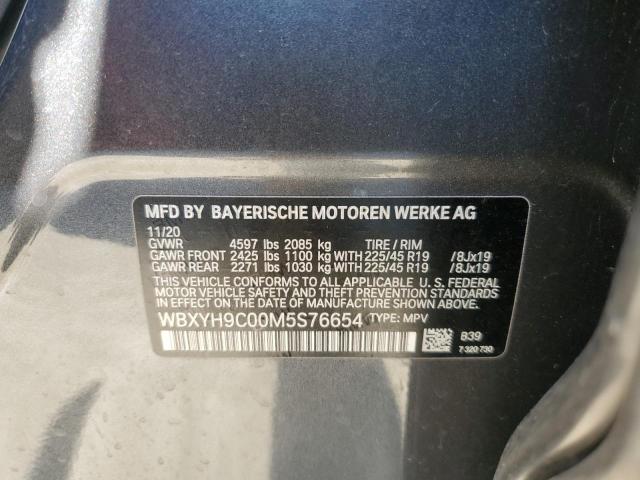 2021 BMW X2 SDRIVE2 WBXYH9C00M5S76654