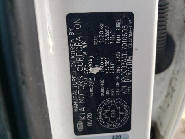 2020 KIA SOUL EV DE KNDJ33A11L7010603
