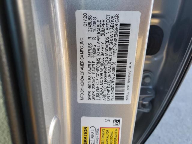 2020 HONDA ACCORD HYB - 1HGCV3F57LA005196