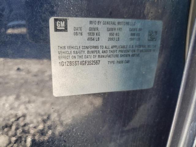 2016 CHEVROLET MALIBU LS - 1G1ZB5ST4GF352567