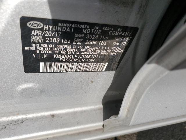 2018 HYUNDAI ELANTRA SE - KMHD84LF7JU461011