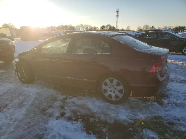 HONDA CIVIC LX 2006 burgundy  gas 1HGFA16506L036330 photo #3