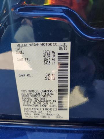 2020 NISSAN ALTIMA S - 1N4BL4BV7LC180022