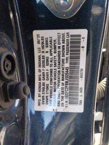 2020 HONDA CIVIC LX - 19XFC2F69LE020445