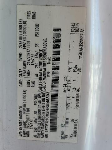 2017 FORD F-150 1FTEX1C82HKE45803