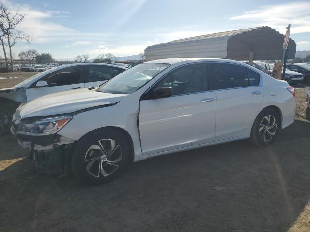 HONDA ACCORD LX 2017 white  gas 1HGCR2F3XHA214517 photo #1