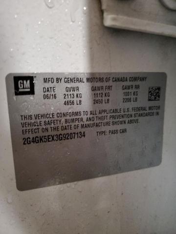 2016 BUICK REGAL 2G4GK5EX3G9207134