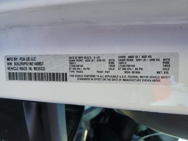 2022 RAM PROMASTER - 3C6LRVPG1NE140857