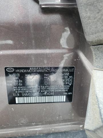 2020 HYUNDAI SANTA FE S 5NMS3CAD1LH214048