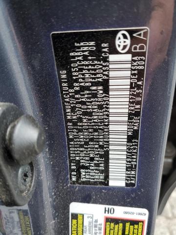 2019 TOYOTA COROLLA L - 5YFBURHE4KP922507
