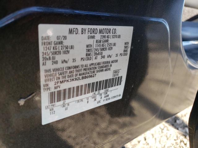2020 FORD EDGE TITAN 2FMPK3K92LBB05627