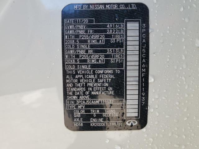 2021 INFINITI QX50 ESSEN - 3PCAJ5CA6MF111937