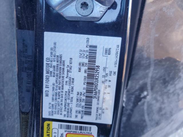 2018 FORD FUSION SE - 3FA6P0HD3JR252958