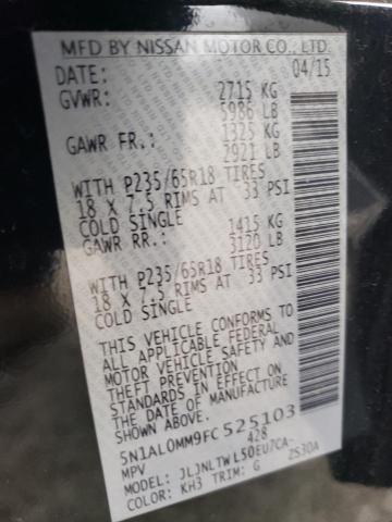 2015 INFINITI QX60 - 5N1AL0MM9FC525103