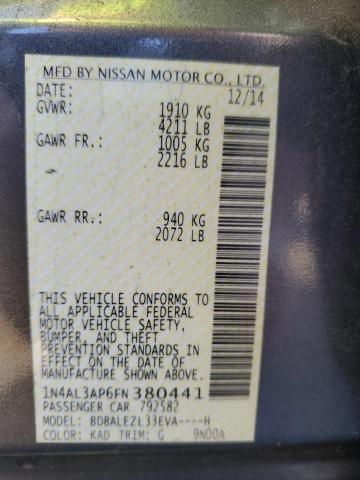 2015 NISSAN ALTIMA 2.5 - 1N4AL3AP6FN380441