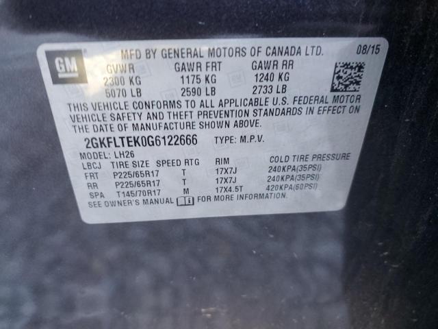 2016 GMC TERRAIN SL - 2GKFLTEK0G6122666