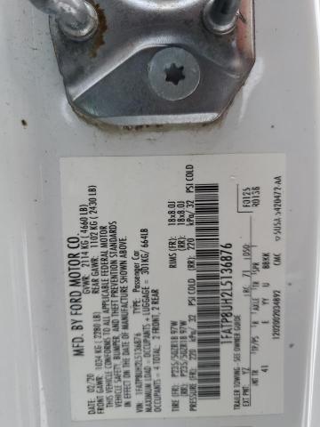 2020 FORD MUSTANG - 1FATP8UH2L5136876