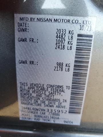 2024 NISSAN ALTIMA SV - 1N4BL4DW2RN335952