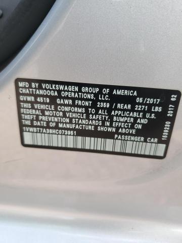 2017 VOLKSWAGEN PASSAT SE 1VWBT7A38HC073951