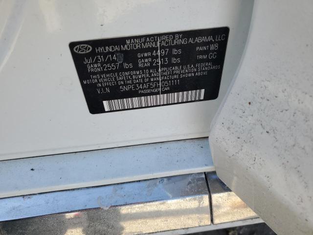 2015 HYUNDAI SONATA SPO 5NPE34AF5FH051111