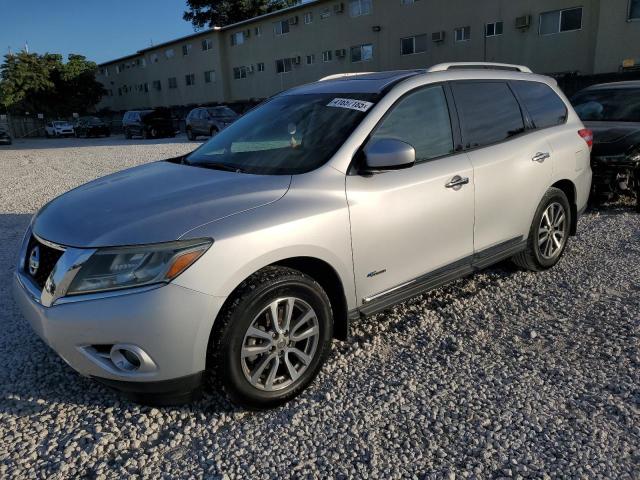 NISSAN PATHFINDER 2014 silver  hybrid engine 5N1CR2MN4EC660287 photo #1